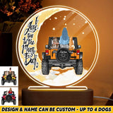 Personalized I Love You To The Moon And Back Jeep Dog Led Lamp Printed PNHQ1001