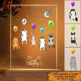 Personalized Cat Lovers Led Lamp Printed PNVD1001