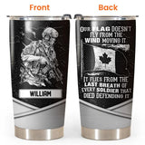 Personalized Canadian Veteran/Soldier Tumbler 20Oz Printed 23JAN-HQ12
