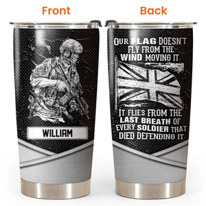 Personalized British Veteran/Soldier Tumbler 20Oz Printed 23JAN-HQ12