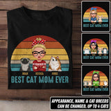 Personalized Best Cat Mom Ever Cat Lovers Tshirt Printed 23JAN-DT12
