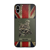 Personalized UK Soldier/ Veteran Phonecase 3D Printed 23JAN-HY13