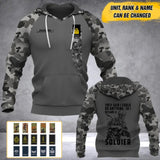 Personalized Australian  Solider/ Veteran They Said I Could Do Anything Camo With Name and Rank Hoodie 3D Printed 23JAN-HY13