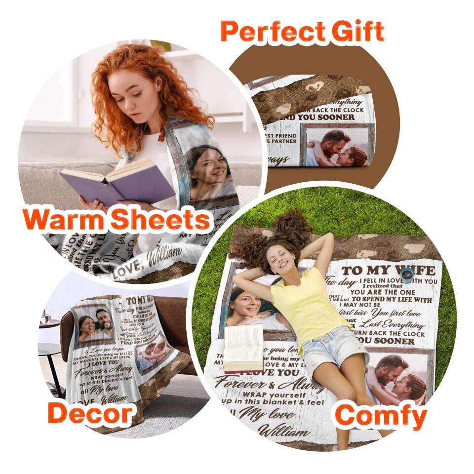 Personalized To My Wife The Day I Fell In Love With You I Realized That You Are The One Couple Quilt Blanket Printed PNHQ2901