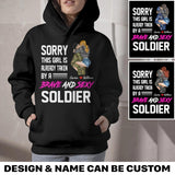 Personalized Sorry This Girl Is Already Taken By A Australian Brave Adn Sexy Soldier Hoodie Printed HQPN1801
