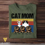 Personalized Cat Mom Tshirt Printed 23JAN-HQ29