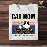 Personalized Cat Mom Tshirt Printed 23JAN-HQ29