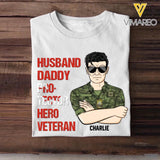 Personalized Canadian Soldier/ Veteran Husband Daddy Protector Hero Veteran Printed Tshirts 23JAN-DT29