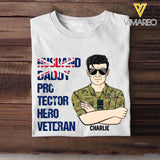 Personalized Australian Soldier/ Veteran Husband Daddy Protector Hero Veteran Printed Tshirts 23JAN-DT29