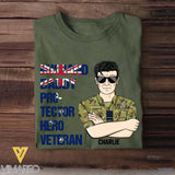 Personalized Australian Soldier/ Veteran Husband Daddy Protector Hero Veteran Printed Tshirts 23JAN-DT29
