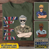Personalized UK Soldier/ Veteran Husband Daddy Protector Hero Veteran Printed Tshirts 23JAN-DT29
