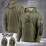 Personalized Canadian Solider/ Veteran Logo Unit Rank Hoodie 3D Printed 23JAN-DT30