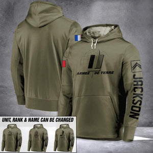 Personalized French Solider/ Veteran Logo Unit Rank Hoodie 3D Printed 23JAN-DT30
