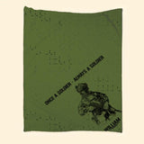Personalized Once A Soldier Always A Soldier Quilt Blanket Printed 23JAN-DT30