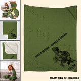 Personalized Once A Soldier Always A Soldier Quilt Blanket Printed 23JAN-DT30