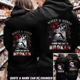 Personalized Wifey & Hubby A Bond That Can't Be Broken Couple Hoodie printed QTDT3001