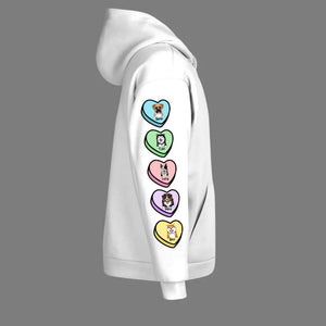 Personalized This Dog Mom Wears Her Heart On Her Sleeve Hoodie or Sweater 3D Printed QTVQ3001