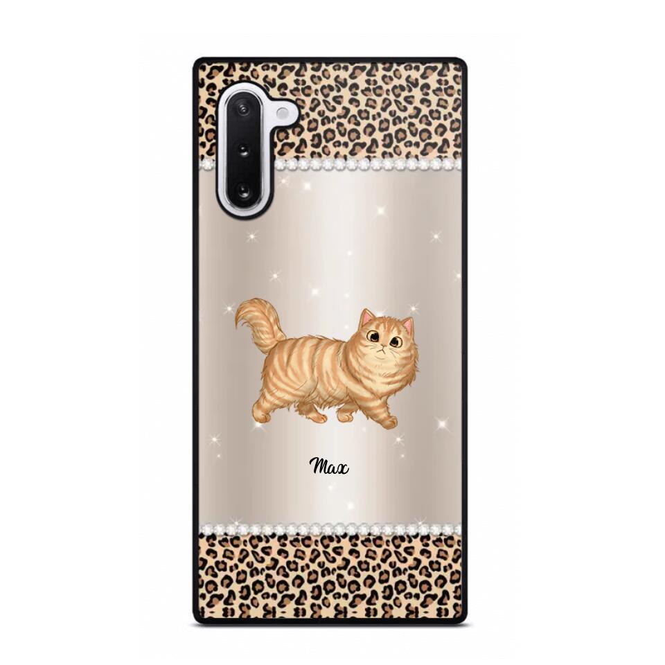 Personalized Leopard Skin Cat Phonecase Printed 23JAN-VD30