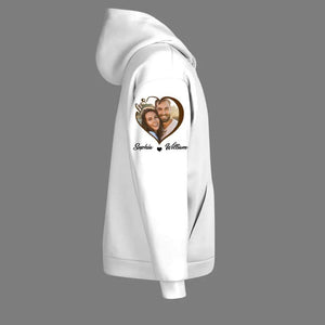 Personalized Let All That You Do Be Done In Love & Couple Image on Sleeve Hoodie or Sweater 3D Printed QTHQ3001