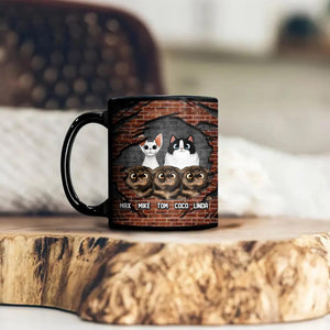 Personalized Cat Lovers Black Mug Printed 23FEB-HQ01