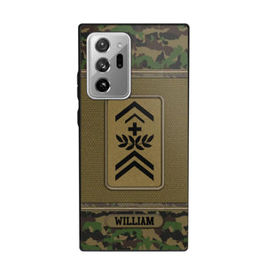Personalized Swiss Soldier/Veteran Phonecase Printed 23JAN-DT31
