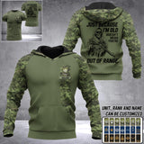Personalized Canadian Solider/ Veteran With Name and Rank Camo Hoodie 3D Printed QTDT0202