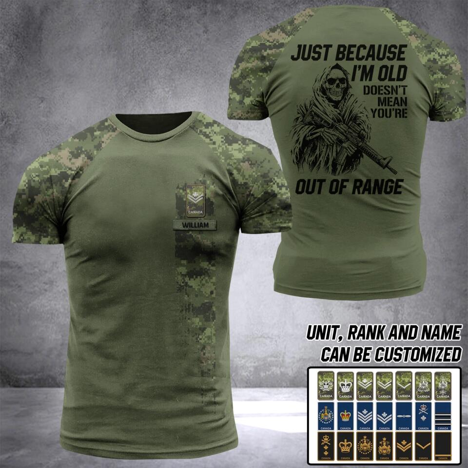 Personalized Australian Veteran/ Soldier  Rank Camo 3D Printed Tshirt QTDT0202