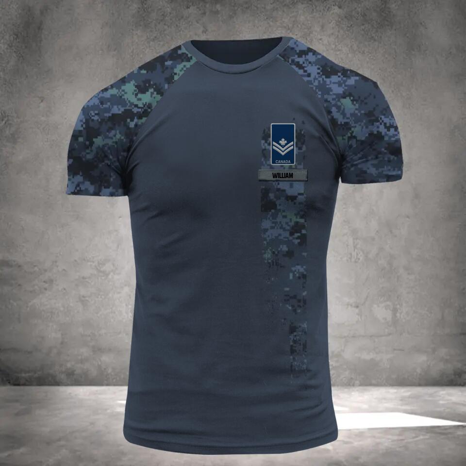Personalized Australian Veteran/ Soldier  Rank Camo 3D Printed Tshirt QTDT0202