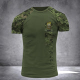 Personalized Australian Veteran/ Soldier  Rank Camo 3D Printed Tshirt QTDT0202