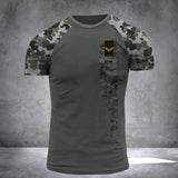 Personalized Australian Veteran/ Soldier  Rank Camo 3D Printed Tshirt QTDT0202