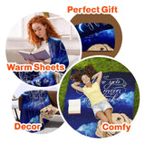 Personalized I Love You To The Moon And Back Dog Lovers Quilt Blanket Printed QTDT0302