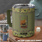 Personalized Australian Veteran/Soldier Insulated Mug Printed 23FEB-DT03