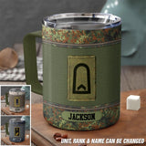 Personalized German Veteran/Soldier Insulated Mug Printed 23FEB-DT03