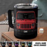 Personalized Jeep with Name Mug Printed 23FEB-DT03