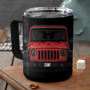 Personalized Jeep with Name Mug Printed 23FEB-DT03