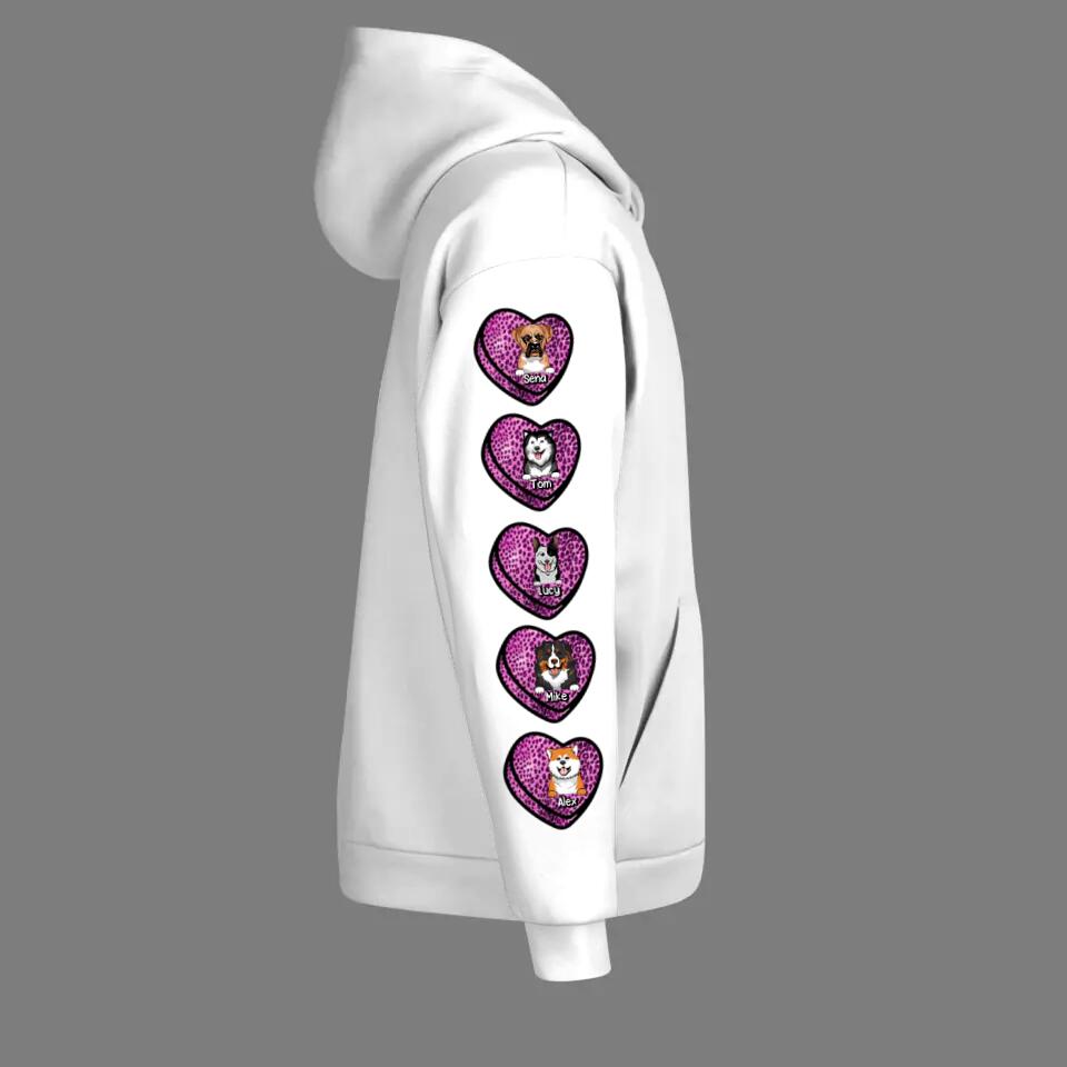 Personalized Dog Mom Hoodie  Printed QTVQ0602