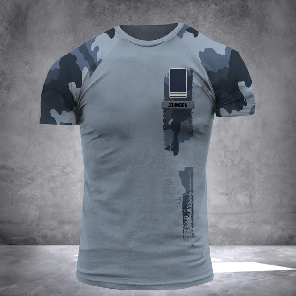 Personalized Irish Solider/ Veteran One A Soldier Always A Soldier  Camo With Name and Rank Hoodie Or Tshirt 3D Printed QTDT0602