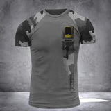 Personalized Irish Solider/ Veteran One A Soldier Always A Soldier  Camo With Name and Rank Hoodie Or Tshirt 3D Printed QTDT0602