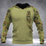 Personalized Australian Solider/ Veteran I Served My Country What Did You Do Name and Rank Camo Hoodie 3D Printed 23FEB-DT06