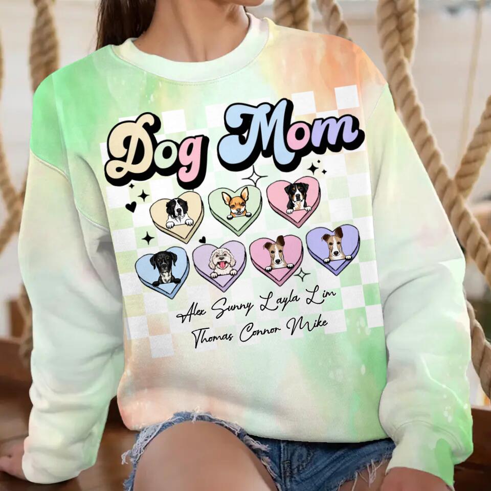 Personalized Dog Mom 3D Printed Sweatshirt PNHQ0702