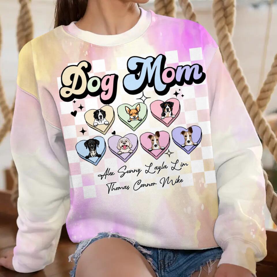 Personalized Dog Mom 3D Printed Sweatshirt PNHQ0702