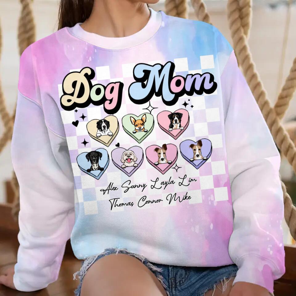 Personalized Dog Mom 3D Printed Sweatshirt PNHQ0702