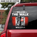Personalized I Walked The Walk Canadian Veteran/Soldier Decal Printed 23FEB-HQ09