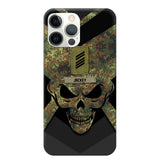 Personalized German Soldier/ Veteran Rank Camo with Name Phonecase Printed 23FEB-HQ10