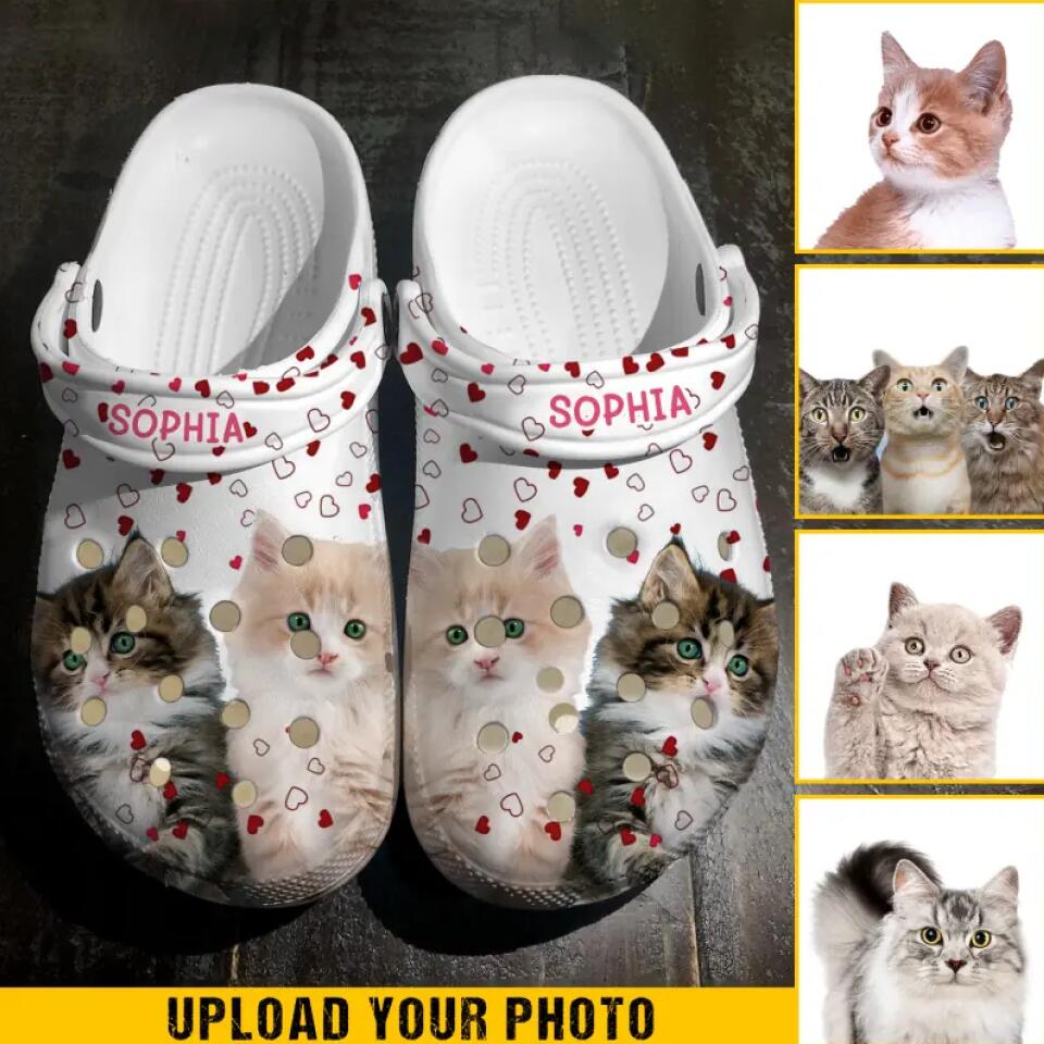 Personalized Image Cats & Name Clog Slipper Shoes Printed 23FEB-VD13 –  Vimareo