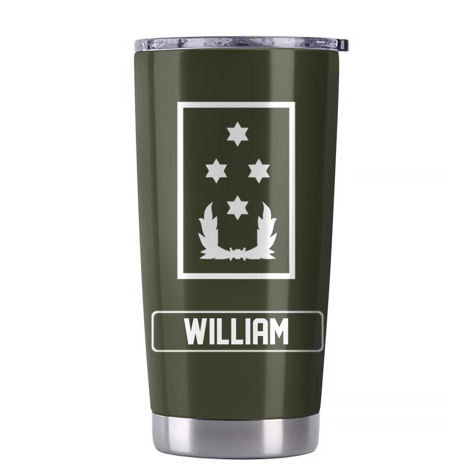 Personalized I Am Netherlands Veteran I Am Who I Am Rank Tumbler Printed QTHQ1302