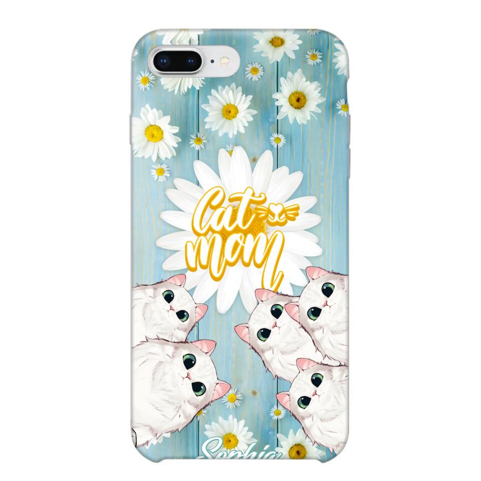 Personalized Flower Cat Lovers Phonecase Printed QTHQ1802
