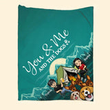 Personalized You Me And The Dogs Camping Couple Dog Lovers Quilt Blanket Printed 23FEB-HQ28