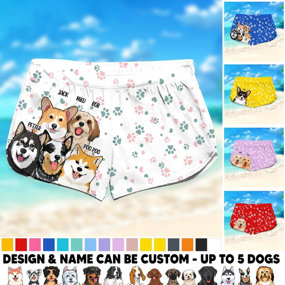 PERSONALIZED Dog Lover Beach Short QTHQ0203