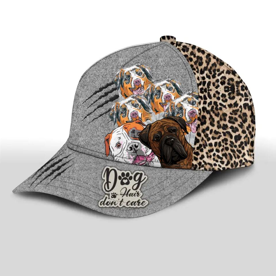 Personalized Dog Hair Don't Care Peaked Cap 3D Printed 23MAR-HQ04